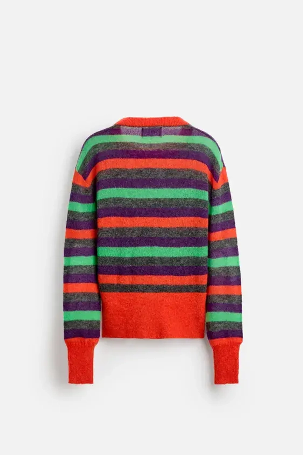 ZARA X HARRY LAMBERT СВИТЕР В ПОЛОСКУ, КРАСНЫЙ