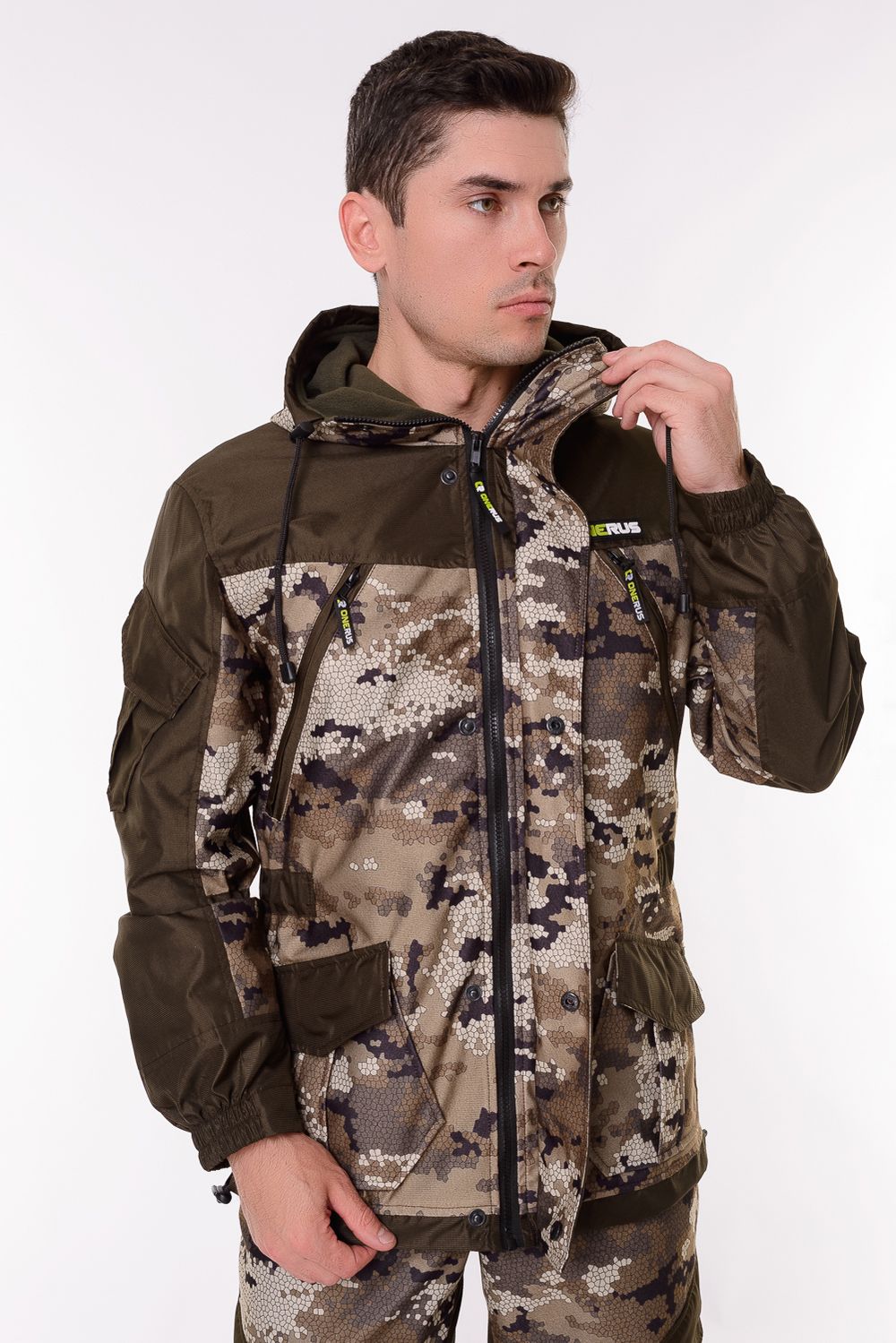 Демисезонная куртка ONERUS "Горная -5" (Алова/Бежевый) Флис подклад