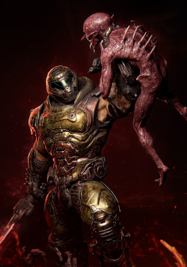 Палач Рока думгай Doomguy doom Фигурка