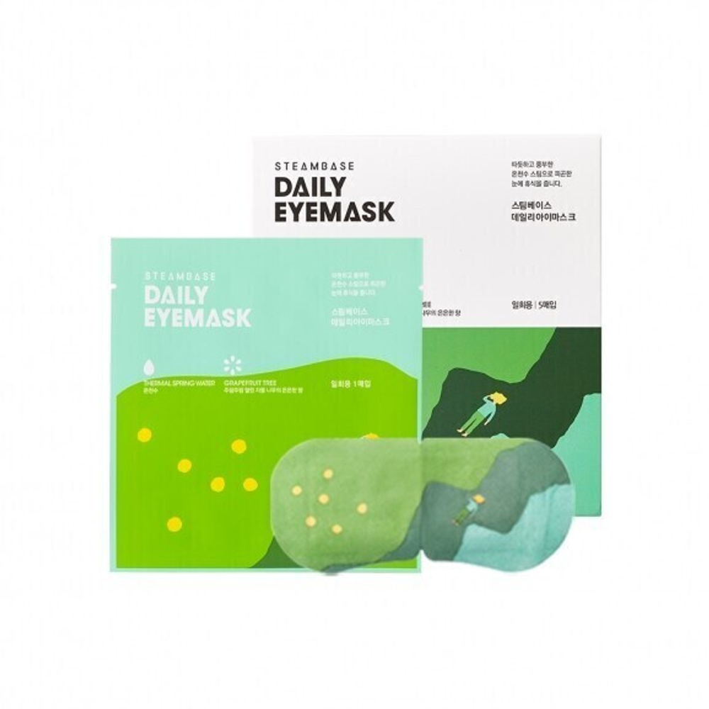 Паровая маска для глаз с ароматом грейпфрута STEAMBASE Daily Eye Mask Grapefruit Tree