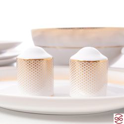 Столовый сервиз Falkenporzellan Deluxe Shape - Rio White Gold 6 персон 26 предметов