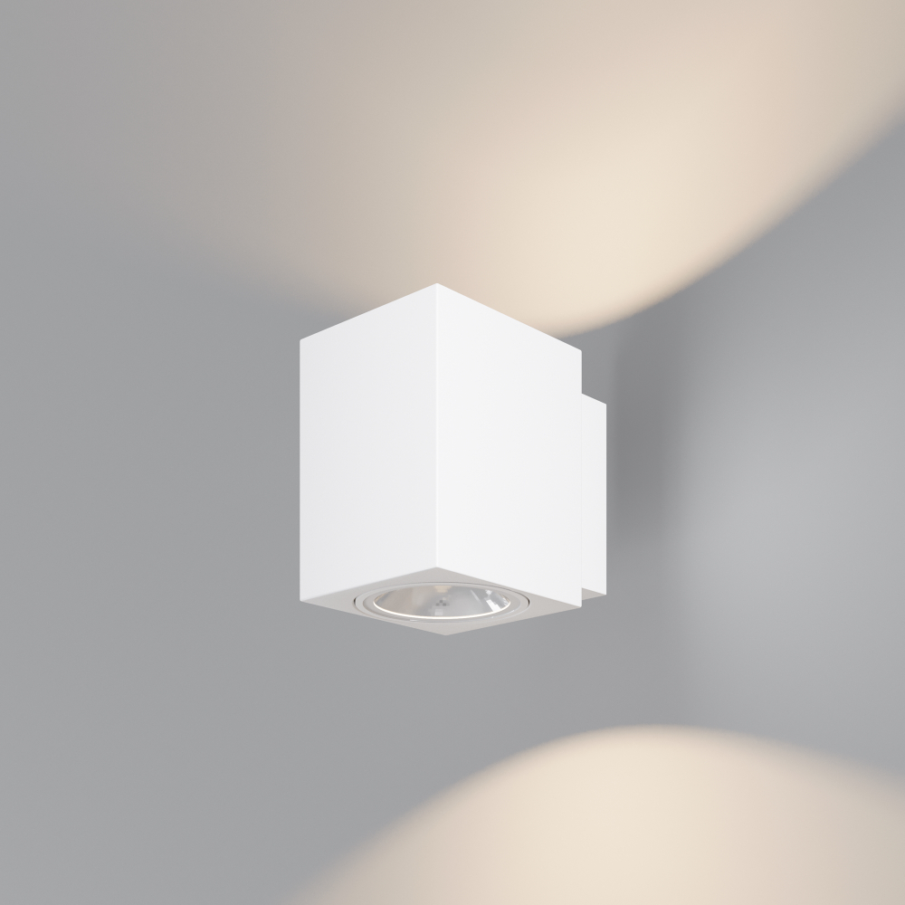 Уличный настенный светодиодный светильник Maytoni Block O507WL-L10W3K