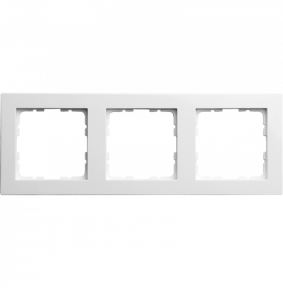 Рамка G-Classic 3-постовая, цвет белый глянцевый