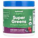 Nutricost, Органическая суперзеленая, ягодное ассорти, 111 г (3,9 унции)