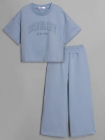 Костюм для девочки, футболка и брюки