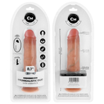Телесный вибратор-реалистик 20,5см на присоске с пультом ДУ Cock Miller Realistic Dildo Vibration D-243371