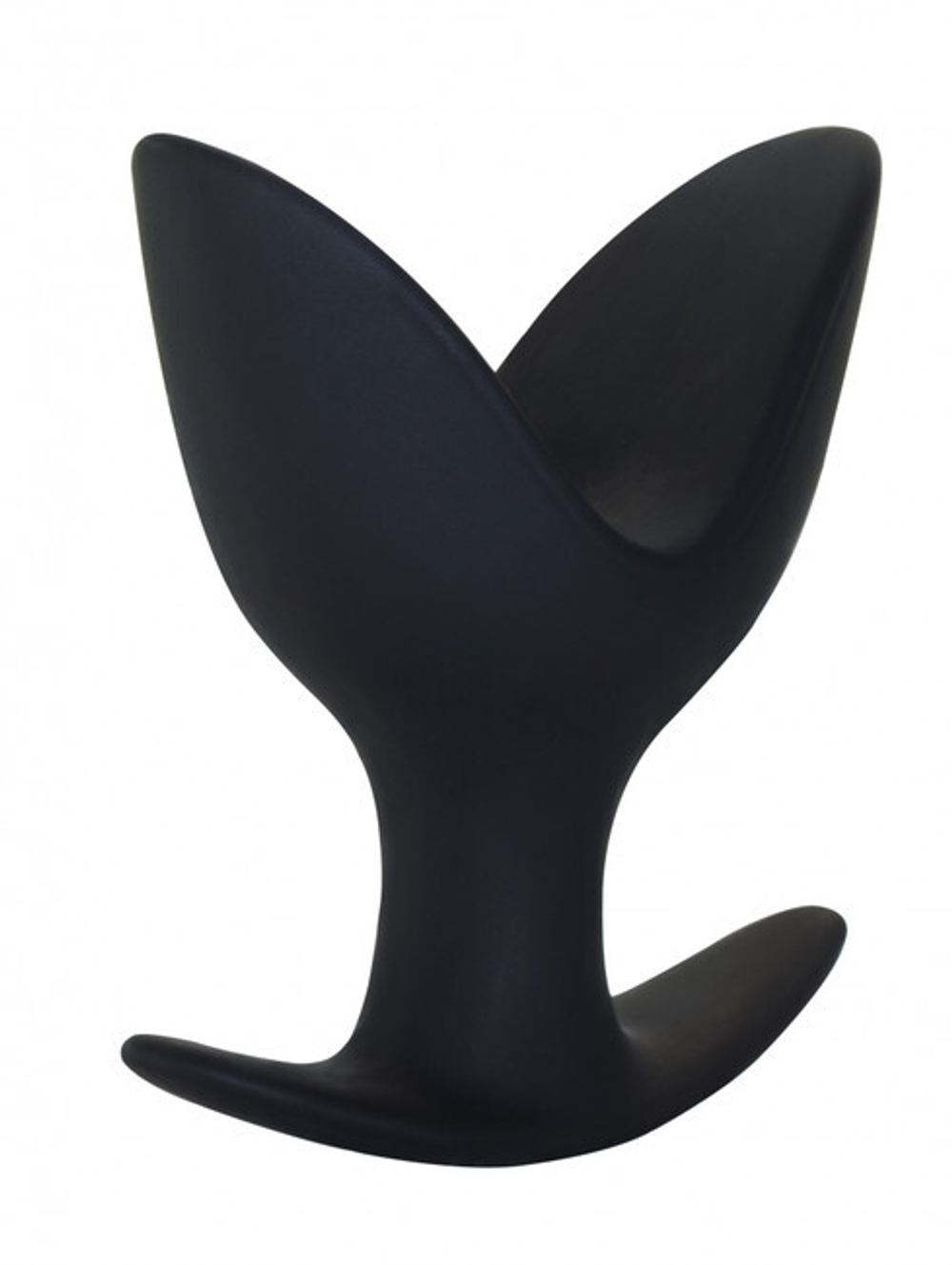 Силиконовый анальный эспандер Meduim Petals Anal Extender (10,5 см , черный) (Цвет: черный)