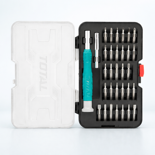 Отвертка с насадками 32 шт. (мини) TOTAL