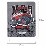 Дневник 1-4 класс 48 л., кожзам (твердая), печать, аппликация, ЮНЛАНДИЯ, "Truck Race", 106195