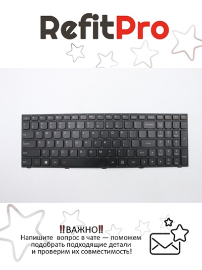Клавиатура для Ноутбука Lenovo Flex 2 15 английская, черная (25214633)