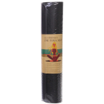 Коврик для йоги 6 мм 183*61 см «Шамбола» с лазерной гравировкой (ТРЕ), черный