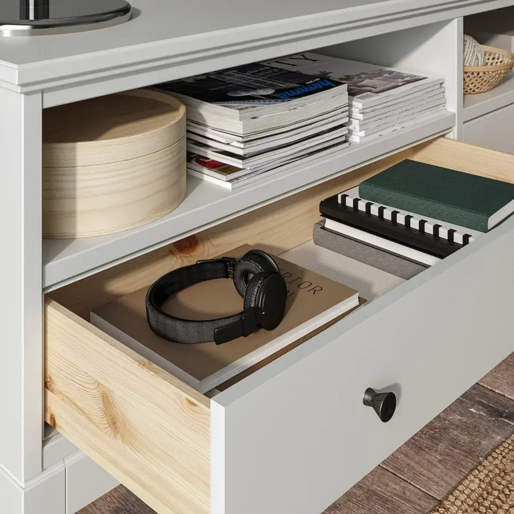 Тумба под ТВ - IKEA IDANAS/IDANÄS, 162x40x63 см, белый ИДАНЭС ИКЕА