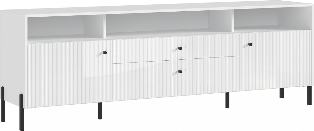 Тумба ТВ Оливия (металл), Белый, Белый Глянец