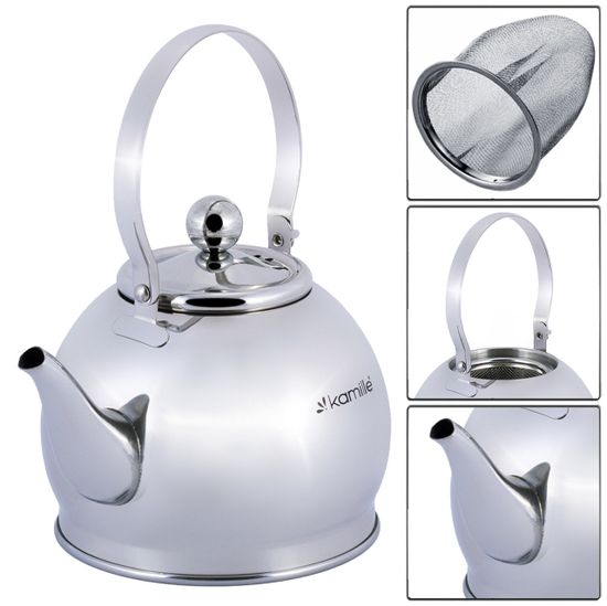 Чайник заварочный 1 л. из нержавеющей стали Kamille KM-1094