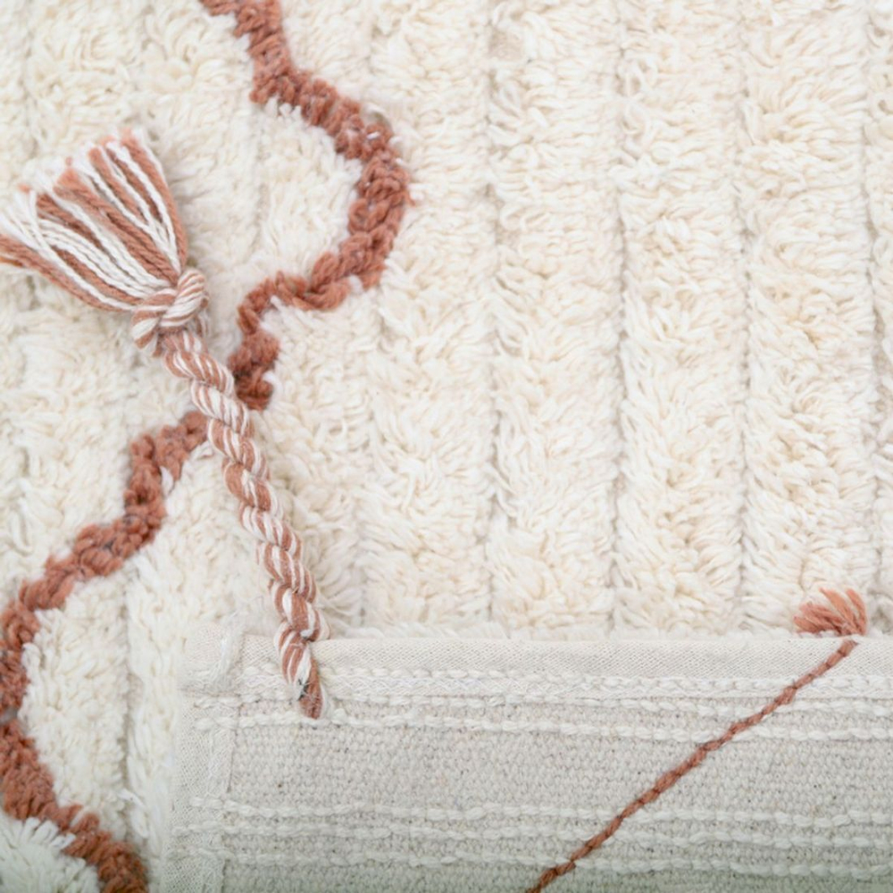 Стираемый коврик Nattiot Viktor Ambre S (100 x 150 см), хлопок, бежевый