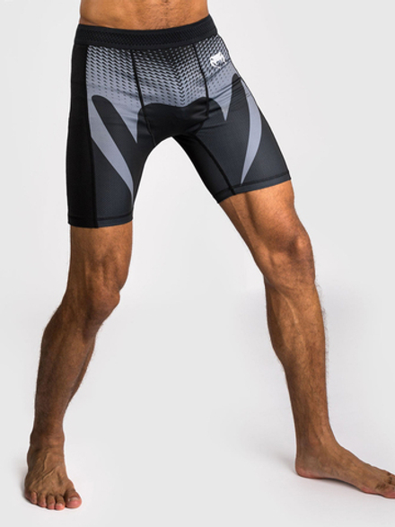 Шорты компрессионные Venum No Gi Black/Silver Grey