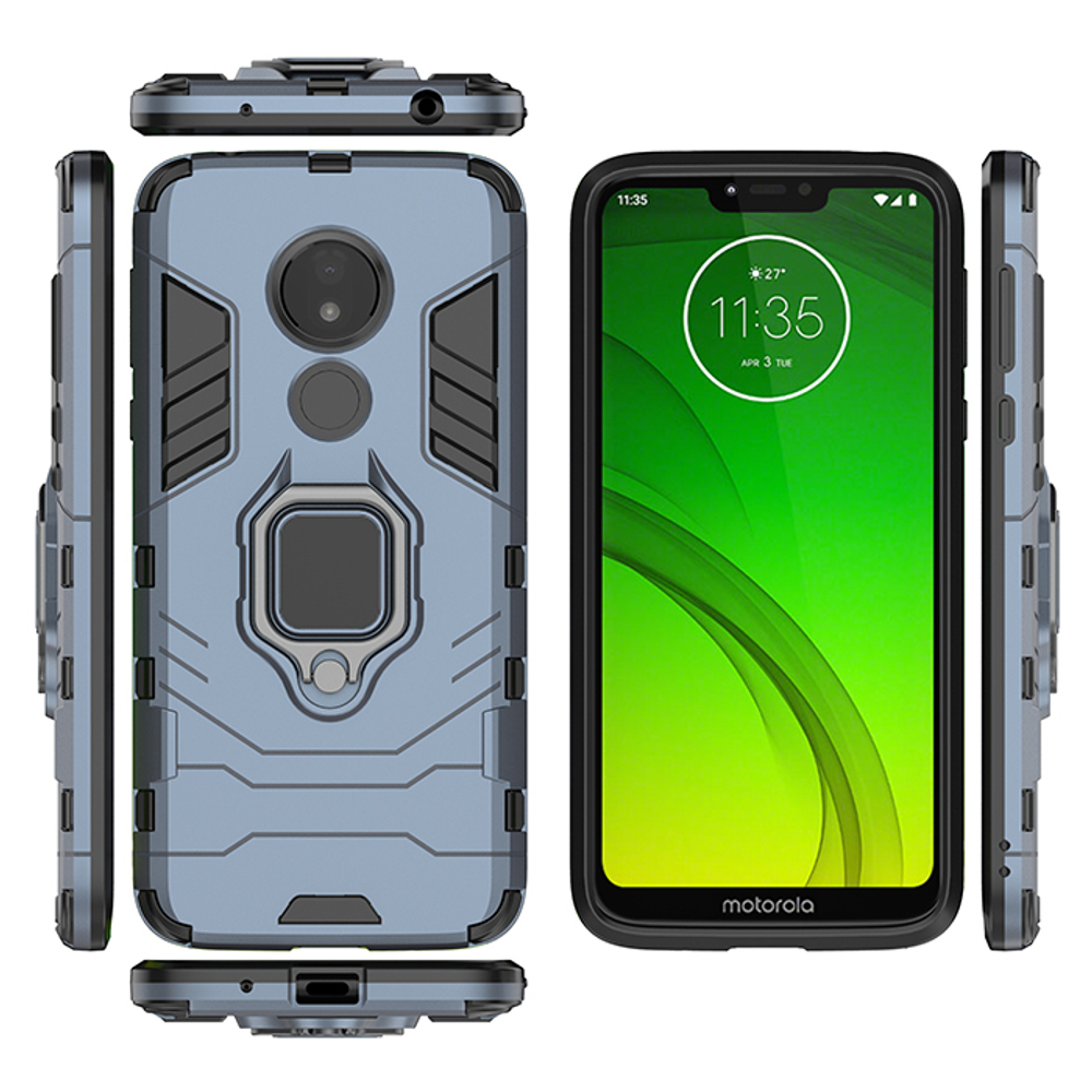 Противоударный чехол с кольцом Panther Case для Motorola Moto G7 Power