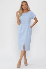 Платье с карманами Утренняя роса (голубое) П14370-16М LT Collection