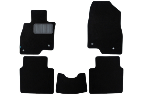 Коврики в салон для MAZDA 6 2018-, седан, 5 шт. (текстиль) KVR03.033.034.22110KH