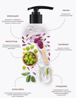 Гель для душа KAMALI Парфюмированный CHERRY (250мл)