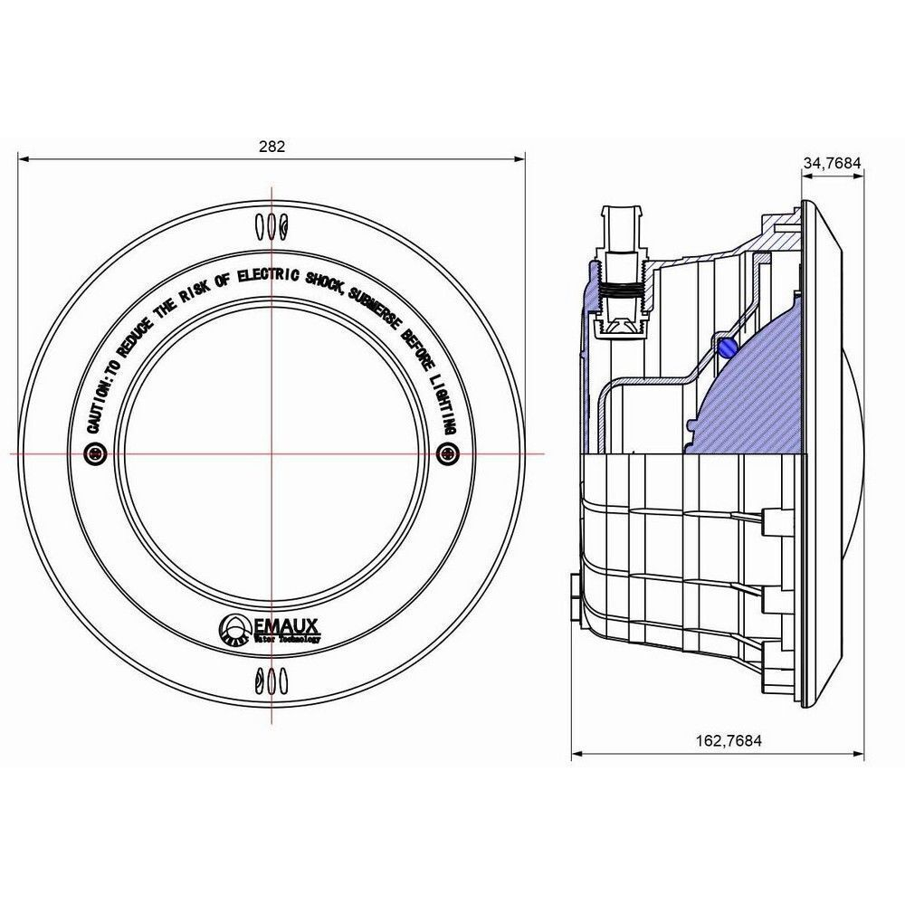 Корпус прожектора Aquaviva PAR56 NP300-P