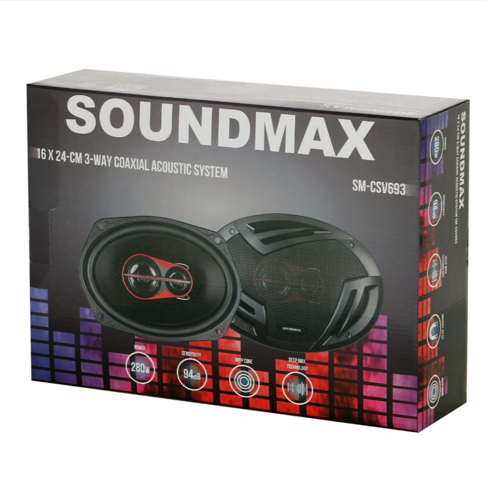 Автоколонки Soundmax SM-CSV 693 (6х9"/2шт/сетки)