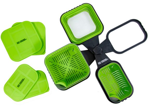 Коробки и аксессуары рыболовные для прикормки и насадки с подставкой FC FEEDER BAIT BOX SET 12 предметов набор