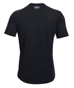 Мужская теннисная футболка Under Armour Men's UA Rush Energy Short Sleeve - black/white