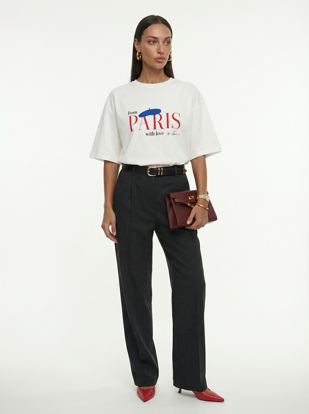 Футболка FROM PARIS | Молочный