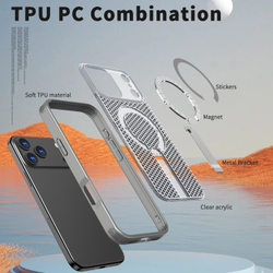 Прозрачный чехол Mesh Pro Magnetic Case для iPhone 17 Pro