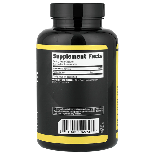 Primaforce, йохимбина гидрохлорид, 270 капсул (2,5 мг в 1 капсуле)