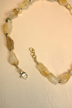 Чокер из необработанного цитрина