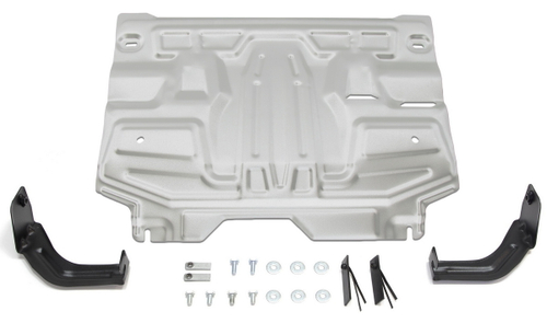 Защита картера и КПП AutoMax для Seat Ibiza IV (V - все) 2008-2015/Skoda Fabia II (V - 1.2; 1.4; 1.6) 2007-2014/Skoda Fabia RS II (V - 1.4 (180 л.с.)) 2010-2014/Skoda Rapid I (V - все) 2013-2020/Skoda Roomster (V - все) 2006-2015/Volkswagen Polo IV рестайлинг хэтчбек (V - все) 2005-2009/Volkswagen Polo V хэтчбек (V - все) 2010-2015/Volkswagen Polo V седан (V - 1.4 (125 л.с.); 1.6 (85/90/105/110 л.с.)) 2010-2020, алюминий 2.5 мм, с крепежом, штампованная, AM333.5842.1