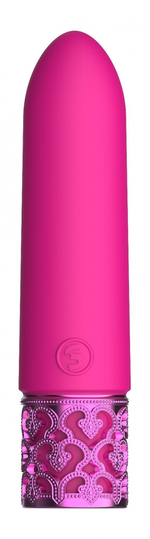 Розовая перезаряжаемая вибропуля Imperial - 10 см. (Цвет: розовый)