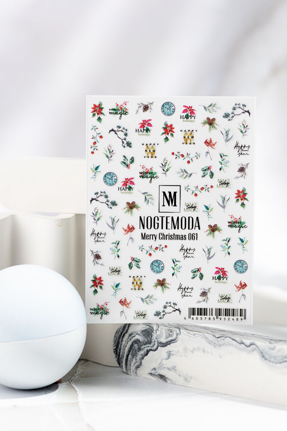 Nogtemoda Наклейки для ногтей Merry Christmas 061