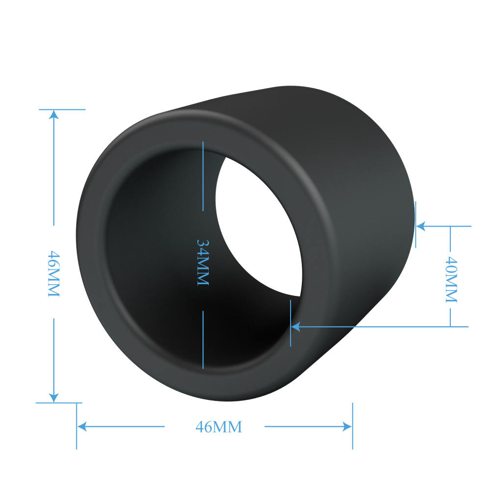 CRAZY BULL - Эрекционное кольцо из силикона растягивающееся черное