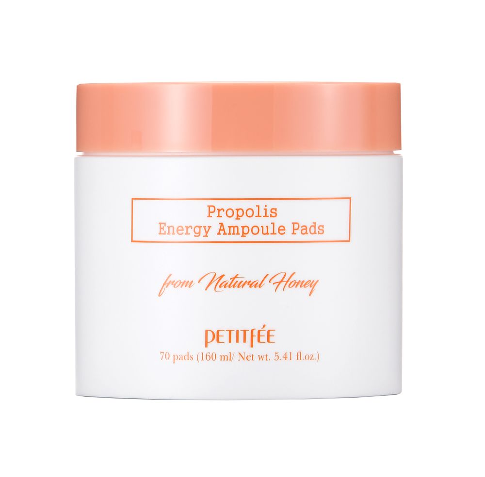 Petitfee Пэды косметические с  прополисом - Propolis energy ampoule pads, 70шт