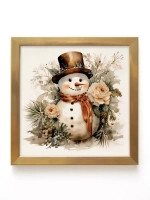 Картины на стену интерьерные на холсте 4 шт, 23*23 см