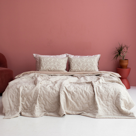 Покрывало на кровать КЬЮТТ (арт. BL02-457-01) - кремовое