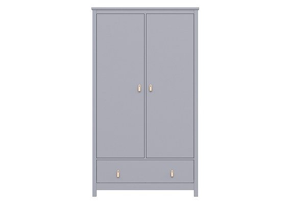 Шкаф Wood 2-х створчатый (серый)