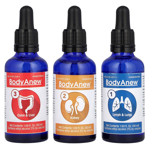 MediNatura, BodyAnew ™, 3 флакона по 50 мл (1,69 жидк. унц.)