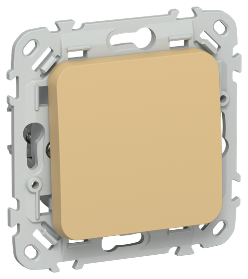 FLITE Выключатель 1-клавишный кнопочный 10А ВС11-2-0-ФлШм шамуа IEK