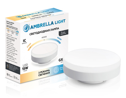 Ambrella Лампа светодиодная GX53 с переключением цветовой температуры и функцией памяти 3 секунды Лампы светодиодные GX53 541501