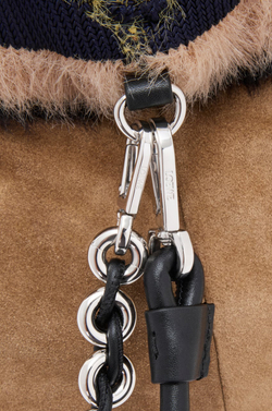 Loewe Средняя сумка Flamenco из жаккардовой вязки, разноцветный