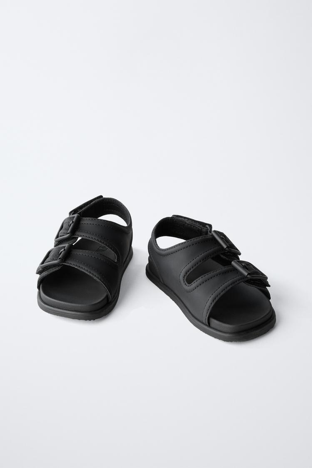 ZARA САНДАЛИИ С ПРЯЖКАМИ, ЧЕРНЫЙ