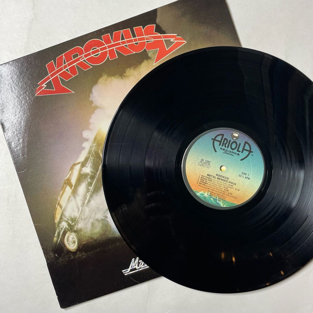 Винтажная виниловая пластинка LP Krokus Metal Rendez Vous (USA 1980)