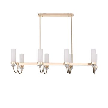 SL1402.263.08 Люстра подвесная ST-Luce Латунь/Прозрачный  E14*8 40W Elegra