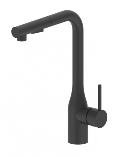 15053-C Смес. од. для кухни выс. с ВЫД. лейкой (ЧЕРНЫЙ) ViEiR (10/1шт)