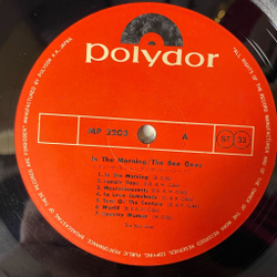 Винтажная виниловая пластинка LP The Bee Gees In The Morning (Japan 1971) (No Obi) Massachusetts