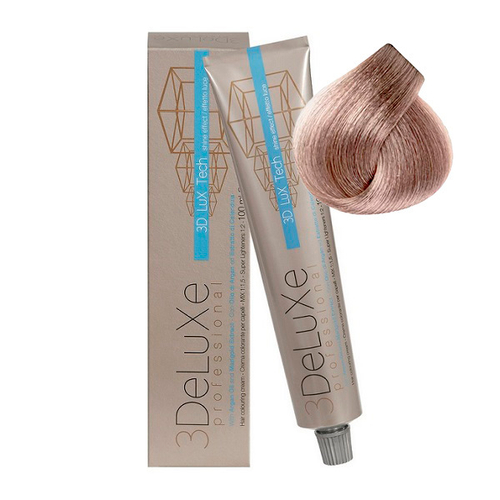 Стойкая крем-краска для волос Оттенок 10.5 Платиновый блондин красное дерево 3DeLuXe 100мл